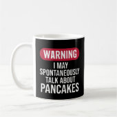 Mug Funny Warning I May Spontaneously Talk About (Gauche)