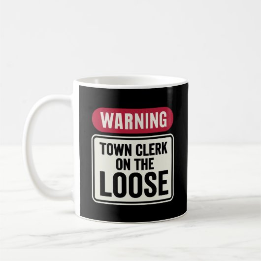 Mug Funny Warning Shop Keeper On The Loose Humor (Gauche)
