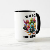 Mug Funny Watch Birdies Shutterbugs (Devant droit)