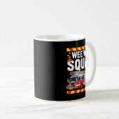 Mug Funny Wee Woo Squad Fire Department Firefighter Fi (Devant droit)