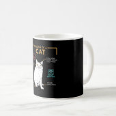 Mug Funny Weird Cat Meme Smiling, Anatomy of A Cat (Devant droit)