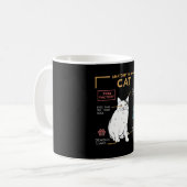 Mug Funny Weird Cat Meme Smiling, Anatomy of A Cat (Devant gauche)