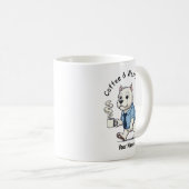 Mug Funny West Highland Whit Dog Business Suit Coffee  (Devant droit)
