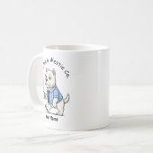Mug Funny West Highland Whit Dog Business Suit Coffee  (Devant gauche)