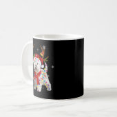 Mug Funny Westie Christmas Teindeer Christmas Ligh (Devant gauche)