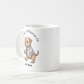 Mug Funny Wheaten Terrier Business Suit Coffee (Devant gauche)