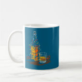 Mug Funny Whiskey Christmas Graphics Lights Lover Long (Gauche)