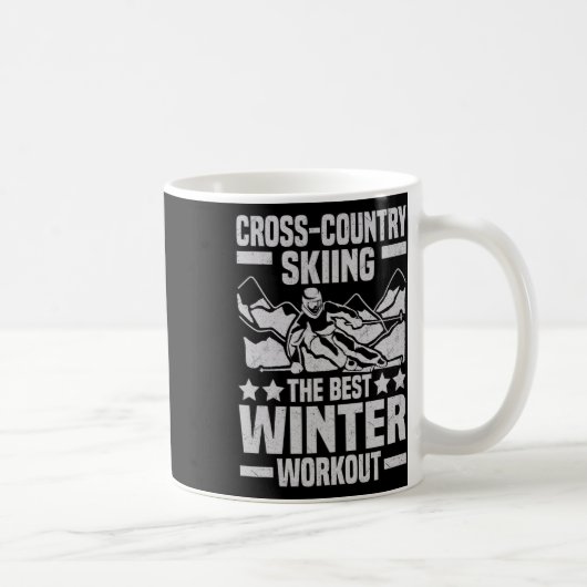 Mug Funny Winter Sport Snow Ski de fond Aspa (Droite)