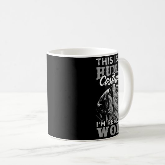 Mug Funny Wolf Design Human Costume I'm A Wolf  (Devant droit)