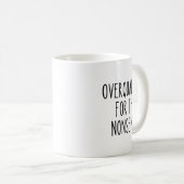Mug Funny Work Humor Sarcastic Overqualified Office Qu (Devant droit)