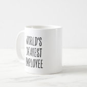 Mug Funny World’s Okayest Employee (Devant gauche)