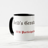 Mug Funny World's Greatest Father Participation Award (Devant gauche)