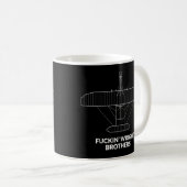 Mug Funny Wright Brothers Circulaire Plan de repérage  (Devant droit)