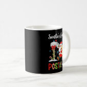 Mug Funny Xmas Lights Santa's Favorite Stal Worker Chr (Devant droit)
