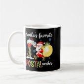 Mug Funny Xmas Lights Santa's Favorite Stal Worker Chr (Gauche)