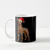 Mug Funny Xoloitzcuintli Christmas Graphic Dog Lights  (Gauche)