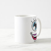 Mug Funny Y Monster Eyeball Face Halloween (Devant droit)