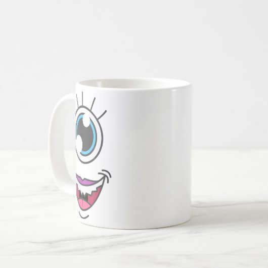 Mug Funny Y Monster Eyeball Face Halloween (Devant gauche)