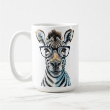 Funny Zebra Porter des lunettes