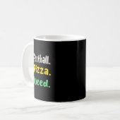 Mug Funy Tee Football Pizza Weed Pour Les Amateurs Hal (Devant gauche)