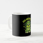 Mug Fur-Ankenstein Drôle de Frankenstein Chien Hallowe (Devant gauche)