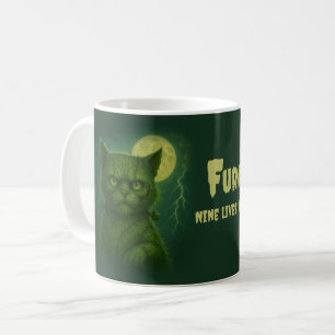 Mug Furankenstein satirique - Chat à pointes Goth Éffr