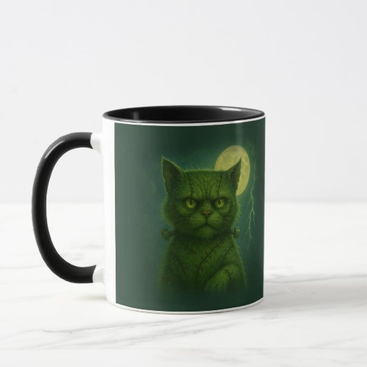 Mug Furankenstein satirique - Chat à pointes Goth Éffr (Gauche)