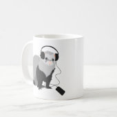 Mug Furet drôle de mélomane (Devant gauche)
