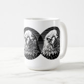 Mug Furie de feu : Le regard puissant d'un aigle (Devant droit)