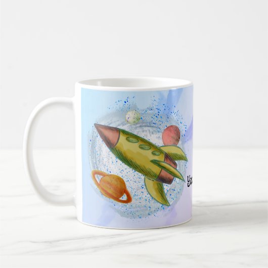 Mug Fusée Lunaire (Gauche)