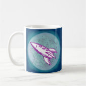 Mug Fusée Lune Violette (Gauche)