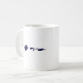 Mug Fusil de chasse de papier de roche (Devant gauche)
