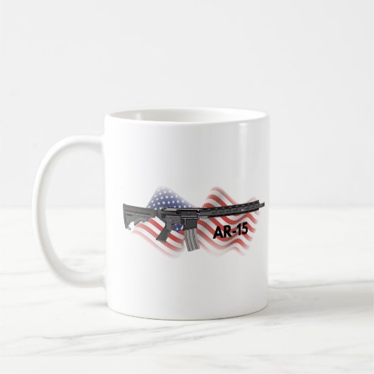 Mug Fusil semi-automatique AR-15 patriotique (Gauche)