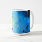 Mug Fusion d'encre bleue (Devant droit)