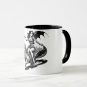 Mug Fusion d'Imaginaire rétro : Épouse à cheval de Dra (Devant droit)