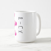 Mug Fusion rose harmonieuse (Devant droit)