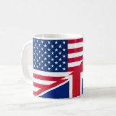 Mug fusionné américain et britannique (Devant gauche)