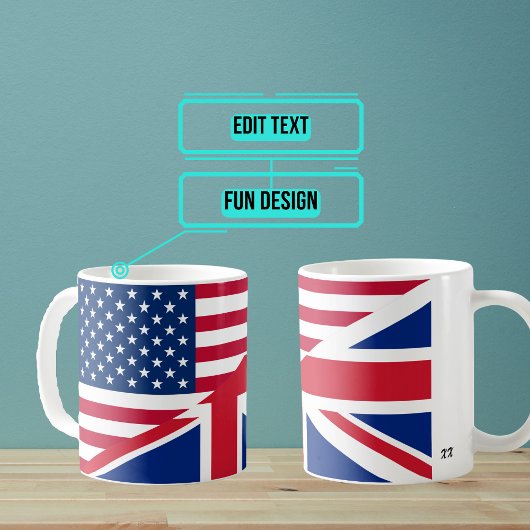 Mug fusionné américain et britannique