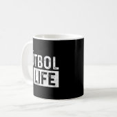 Mug Futbol Is Life Football Lover Soccer Fun (Devant gauche)