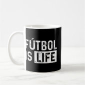 Mug Futbol Is Life Football Lover Soccer Fun (Gauche)