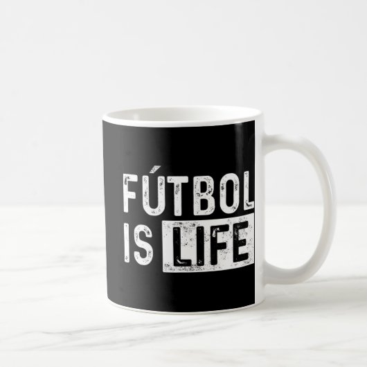 Mug Futbol Is Life Football Lover Soccer Fun (Droite)