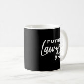 Mug Futur avocat droit École de droit Diplôme étudiant (Devant droit)