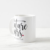 Mug Futur Black Script de Mme Modern Brushed (Devant gauche)