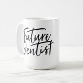 Mug Futur dentiste manuscrit (Devant gauche)