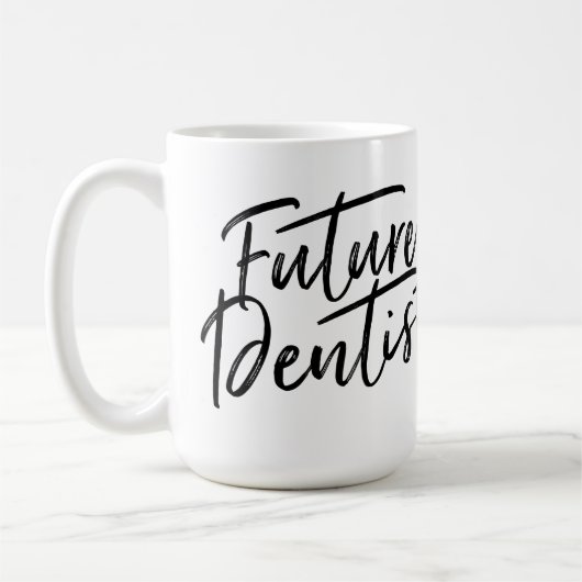 Mug Futur dentiste manuscrit (Gauche)