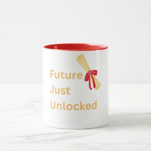 Mug Futur Déverrouillé Scroll Mens (Centre)