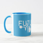 Mug Futur docteur médecine Stéthoscope (Gauche)