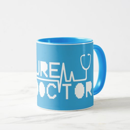 Mug Futur docteur médecine Stéthoscope (Devant droit)