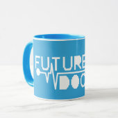 Mug Futur docteur médecine Stéthoscope (Devant gauche)