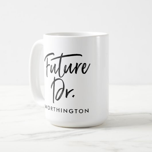 Mug Futur Dr. manuscrit (Devant gauche)
